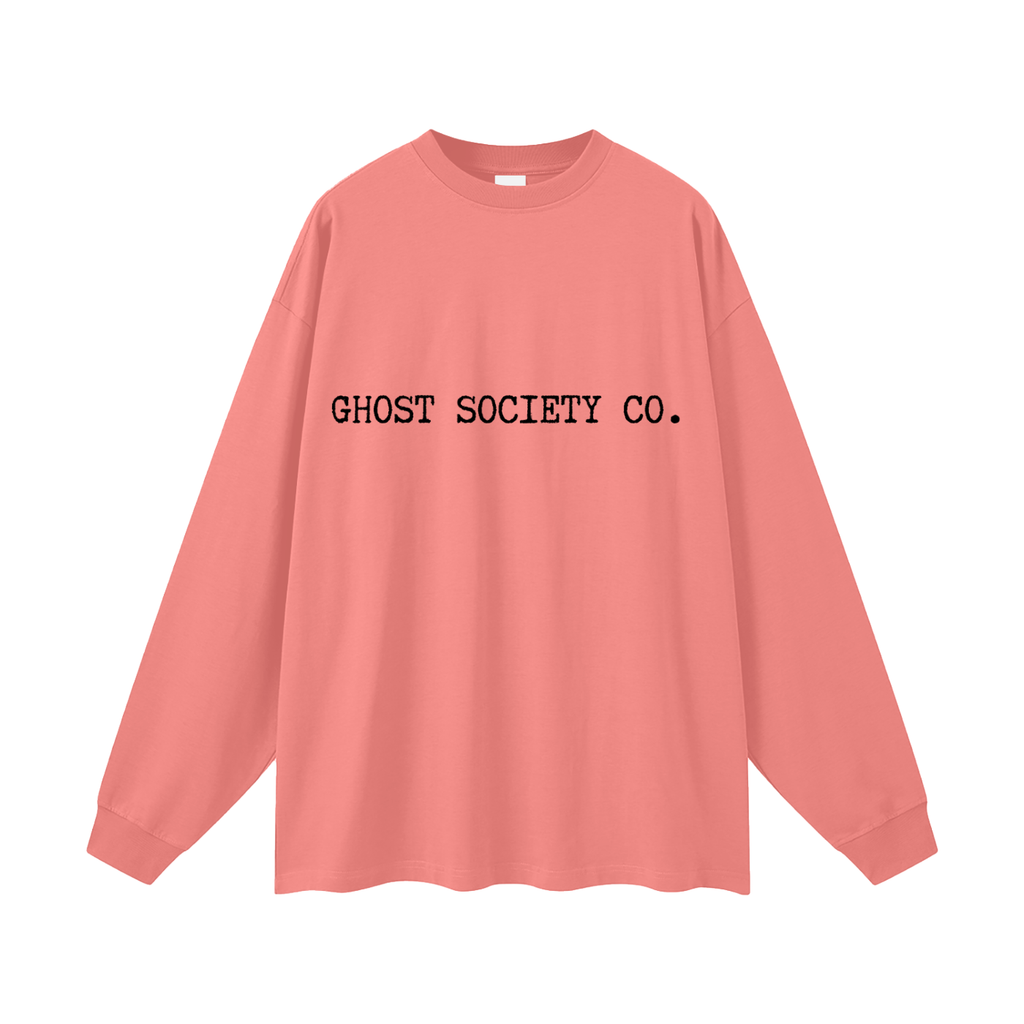 GHOST SOCIETY CO. Oversized Unisex Long Sleeve T-Shirt