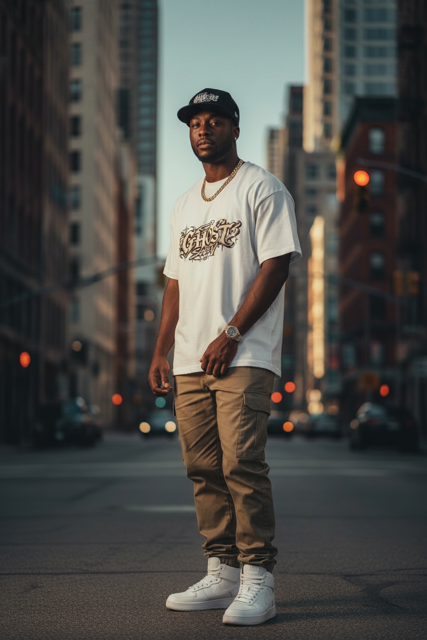 GHOST SOCIETY CO. Oversized Drop Shoulder T-Shirt