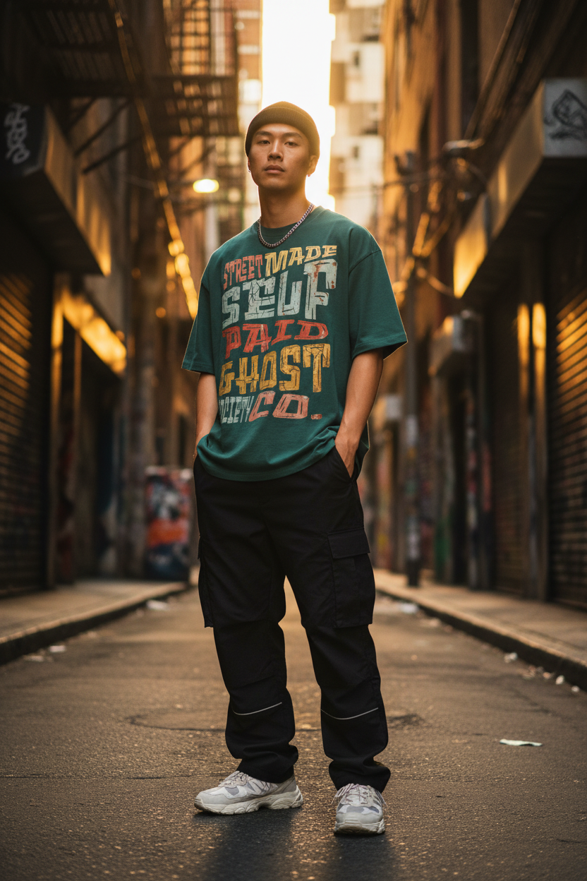 Heavyweight Oversized Drop Shoulder Tee | Ghost Society Co.