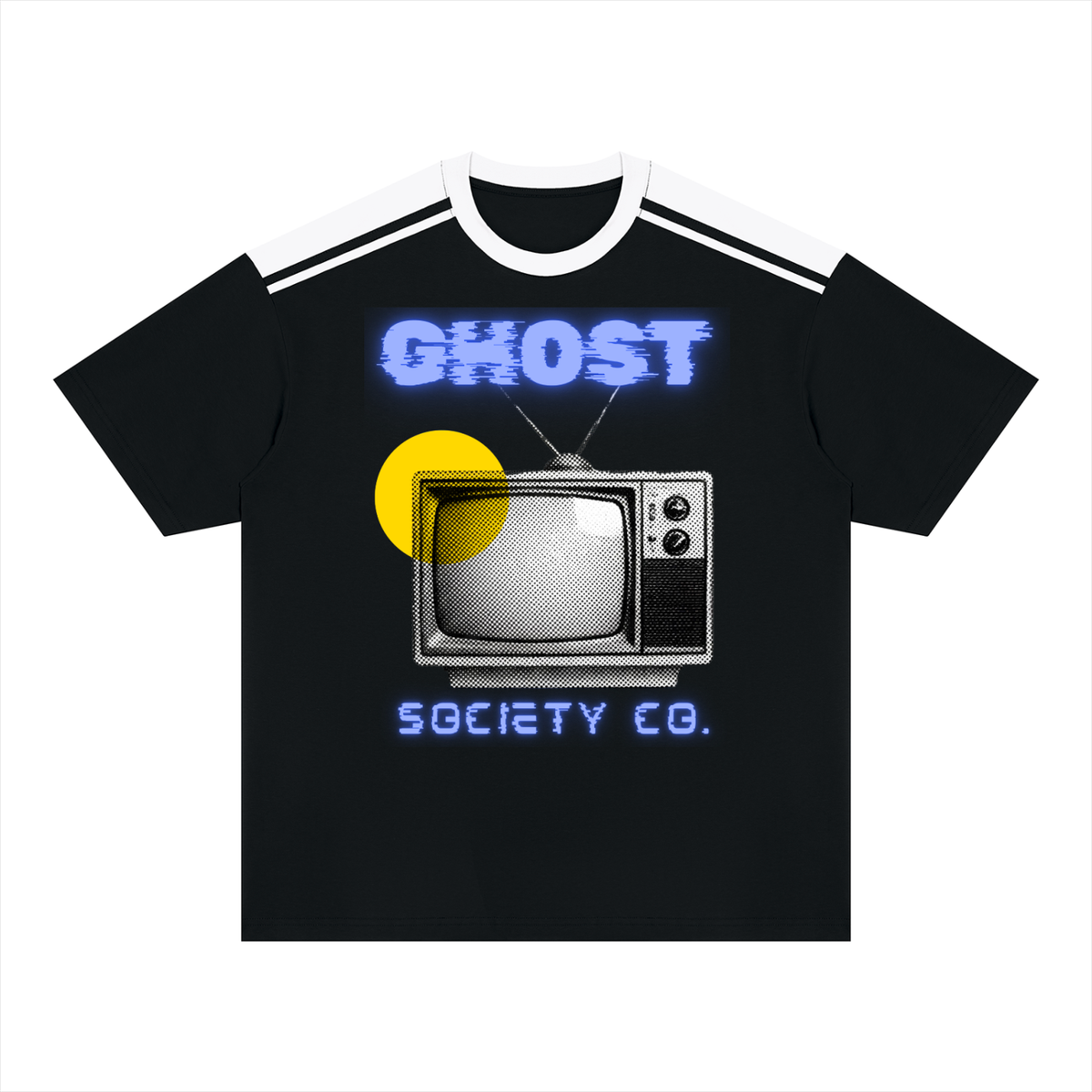 GHOST SOCIETY CO. Unisex Color Block Loose T-Shirt