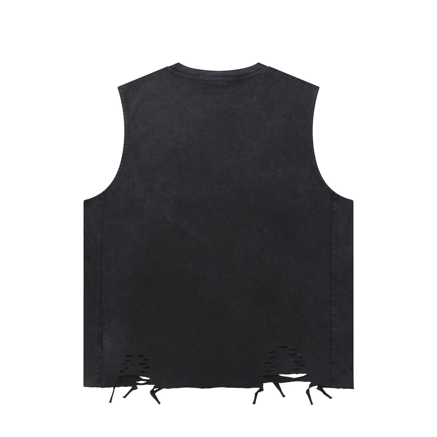 GHOST SOCIETY CO. Snow Washed Raw-Hem Tank Top