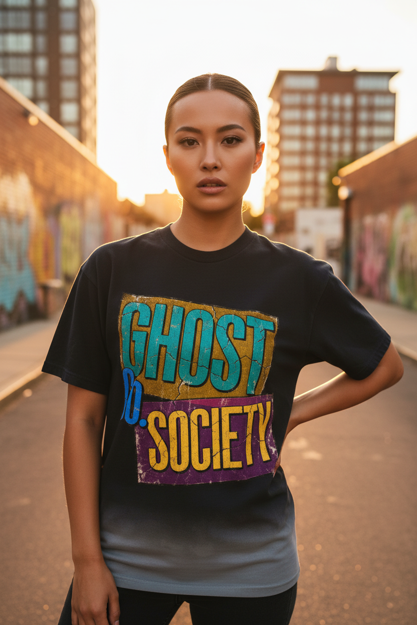 GHOST SOCIETY CO. Sunfade Vintage Washed T-Shirt