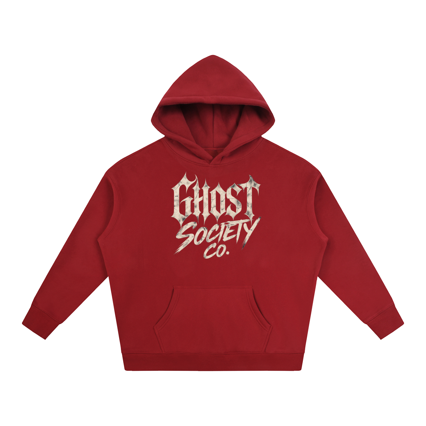 GHOST SOCIETY CO. Oversize Fleeced Hoodie