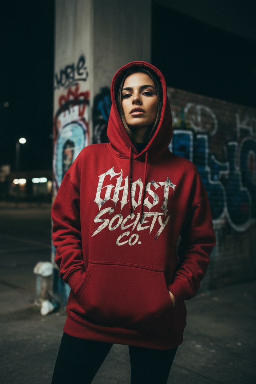 GHOST SOCIETY CO. Oversize Fleeced Hoodie