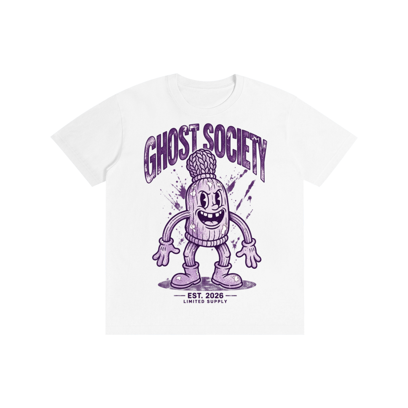 GHOST SOCIETY CO. Pure Cotton Unisex T-Shirt