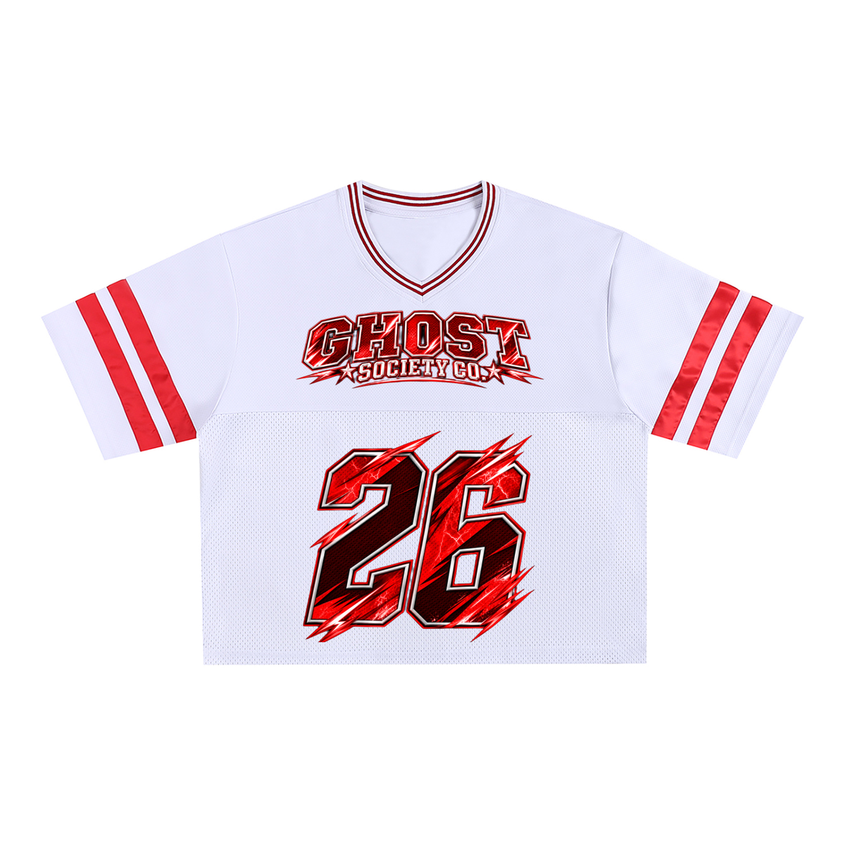 GHOST SOCIETY CO. Taped Mesh Boxy T-Shirt