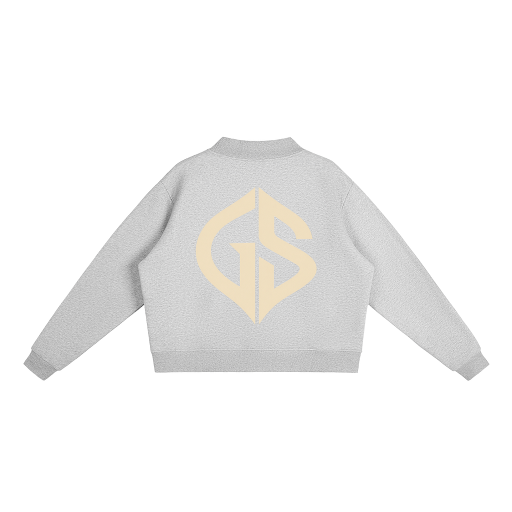 GHOST SOCIETY CO. Essential Fleece Mock-Neck Crew Sweatshirt
