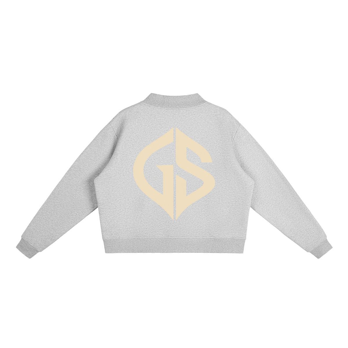 GHOST SOCIETY CO. Essential Fleece Mock-Neck Crew Sweatshirt