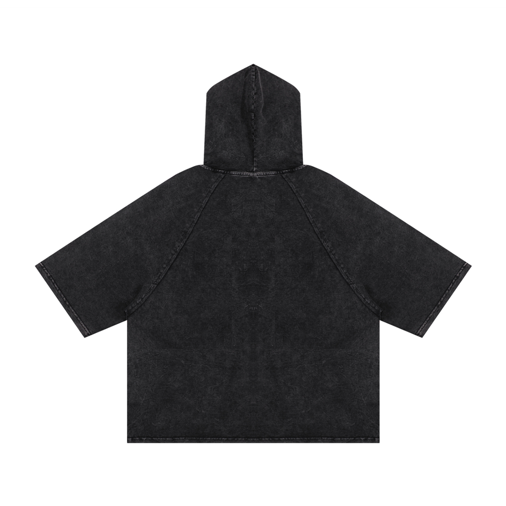 GHOST SOCIETY CO. Snow Washed Hooded Boxy T-Shirt